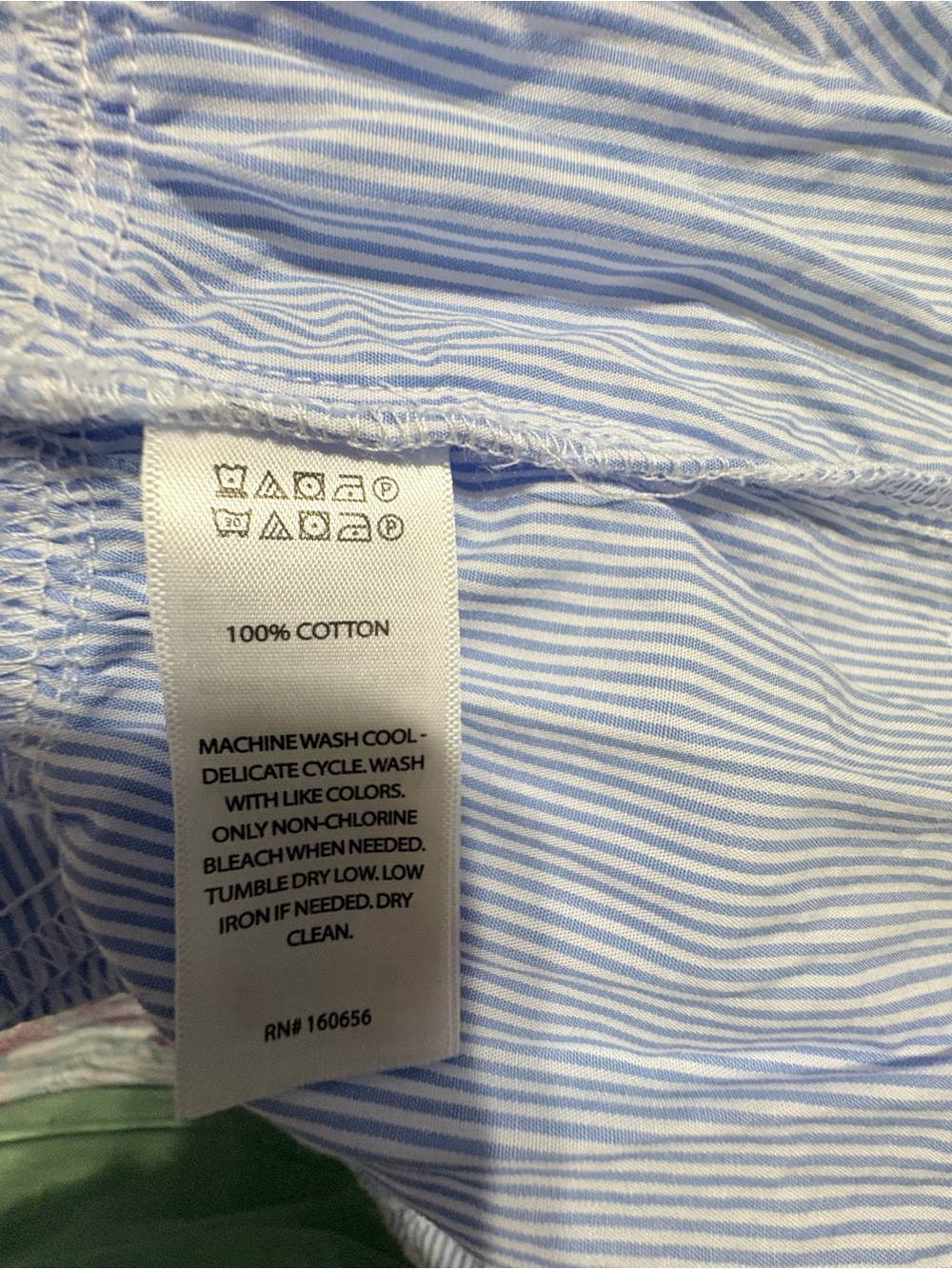 Calypso St. Barth Light Blue Striped Eyelet Hem Sundress - Picture 6 of 8